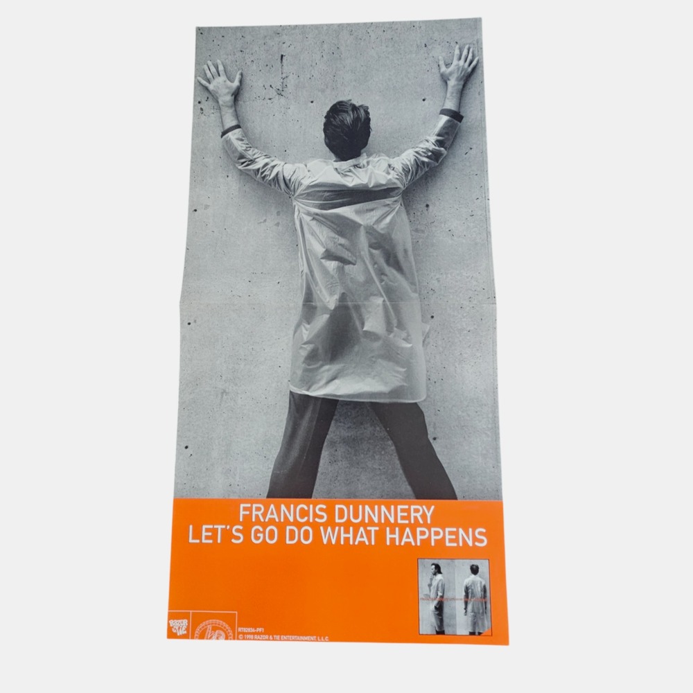 Francis Dunnery Let's Go Do What Happens 1998 Promo Poster 12x24 Double‎ Sided